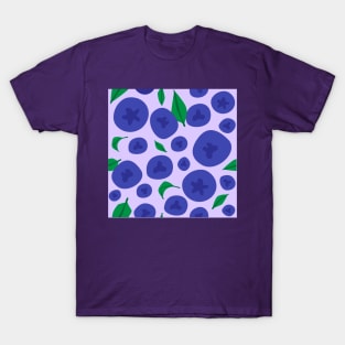 Cute Blueberries pattern T-Shirt